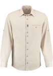 Herren - Outdoor - Freizeit - Trachtenhemd OS-Trachten mittelbeige-natur  XS = 35-36